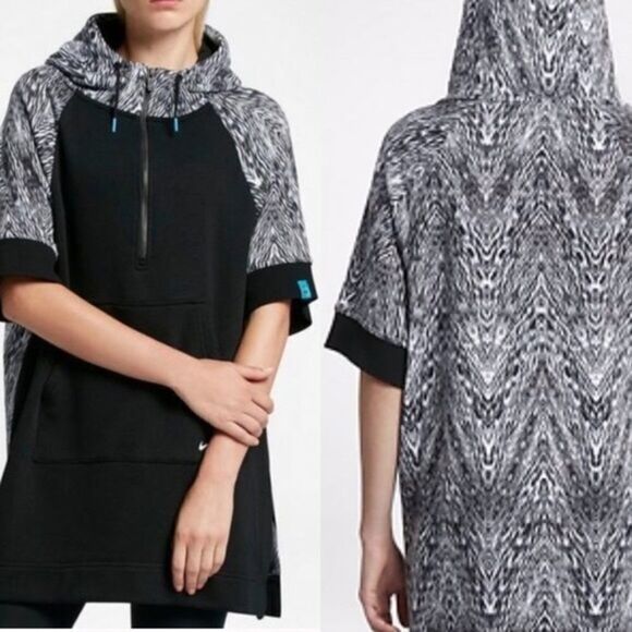Nike N7 Poncho Hoodie Sweater Dress - Picture 1 of 6